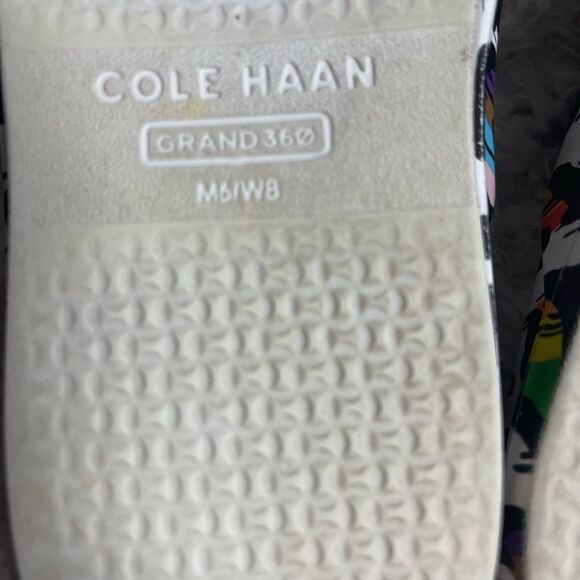 Unisex Cole Haan Rubber Slip on Slide Sandals  Printed multi color Graffiti SZ8 - Picture 10 of 10